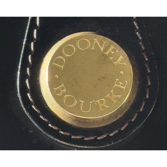 Dooney & Bourke Large Cabriolet Weekender Zip Leather Canvas Travel Duffel Bag - Picture 7 of 16